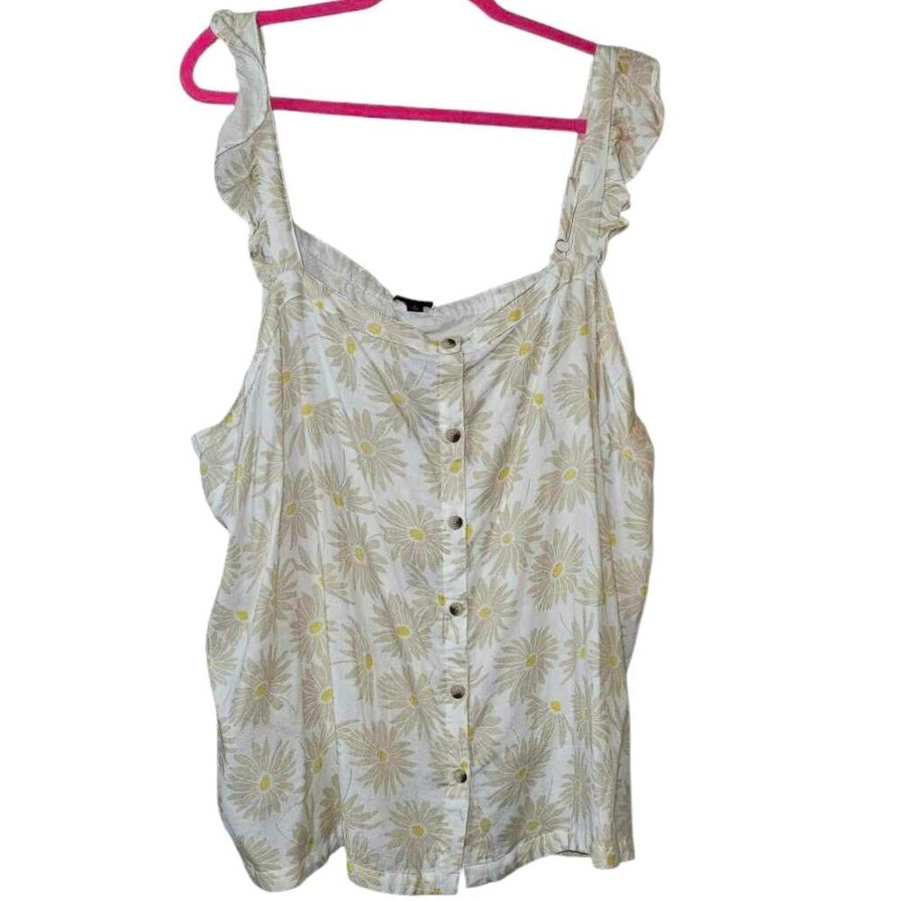 $6 If Bundled! New Torrid Floral Ruffle Strap Tank